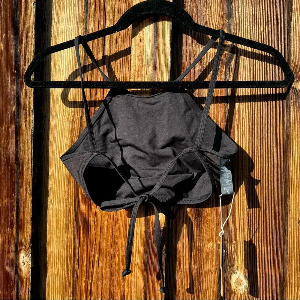 Skims NWT black halter suit